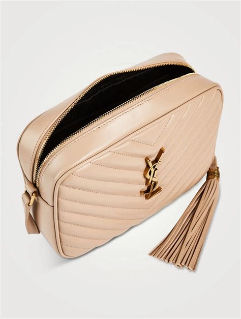 ysl small monogram leather camera bag|ysl camera bag beige.